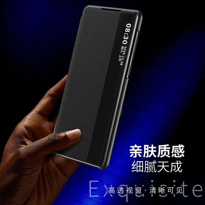 

Phone Case For Huawei Honor Nova 5T Mate 30 20 9A 9X P Smart Z Y9 Prime Y5P Y6P Pro Lite Smart Mirror Leather Standing PU Cover