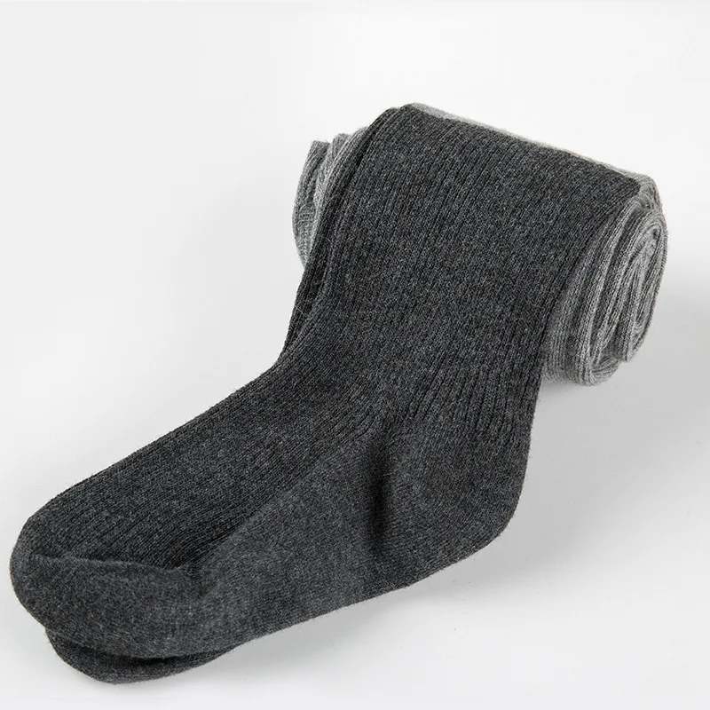 Dark grey Новые осенние детские леггинсы из чистого хлопка детские леггинсы в стиле пэчворк для девочек от 3 до 10 лет, брюки ярких цветов - Цвет: Dark grey