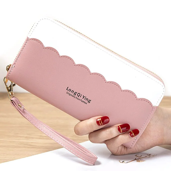 Женский кошелек держатель для карт и удостоверения личности длинный Дамский на