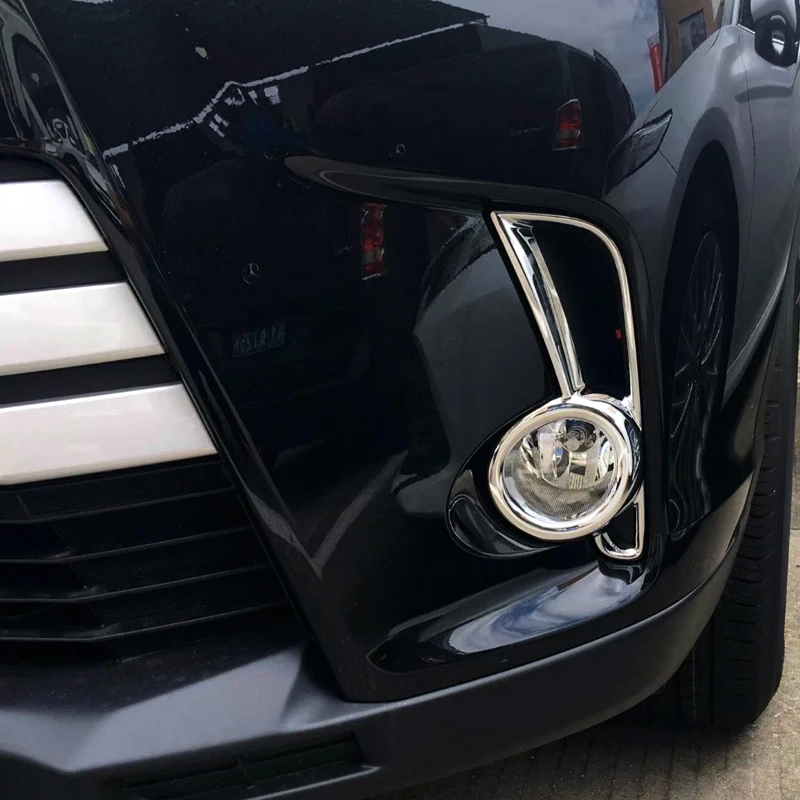 2 шт. ABS хромированный передний противотуманный светильник накладка