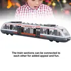 Игрушечный поезд, 1 шт., модель из сплава металла, высокоскоростная железная дорога, игрушки, детская коллекция, образовательная литая модель поезда, подарок для мальчиков S9P3