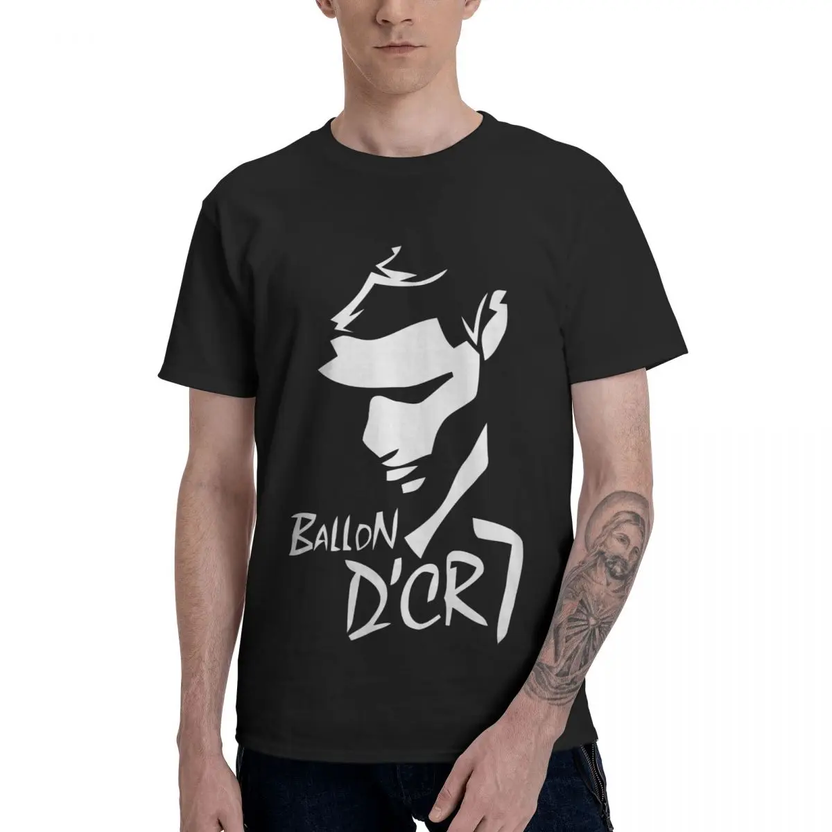 

Men T-shirt Cristiano Ronaldo Ballon D'CR7 Clothes Printing T Shirt Men Women 100% cotton O-Neck Tee Tshirt For Fans
