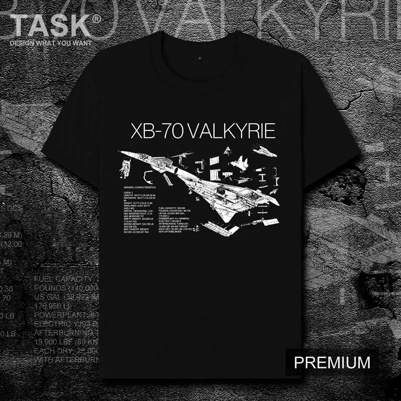 

USAF XB-70 Valkyrie Strategic Bomber Printed Men's T-Shirt Summer Cotton Short Sleeve O-Neck Unisex T Shirt New S-3XL