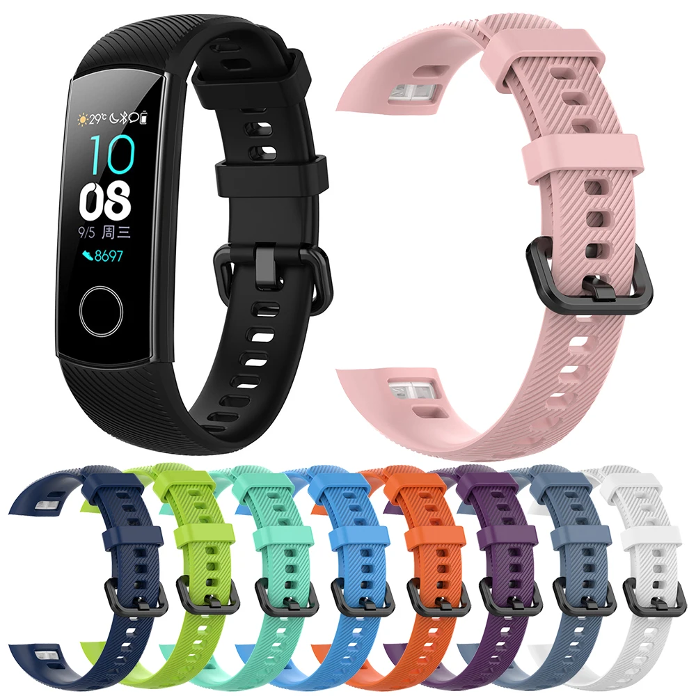 Ремешок силиконовый Essidi 2021 для смарт-часов Huawei Honor Band 5 аксессуары браслета 4 |