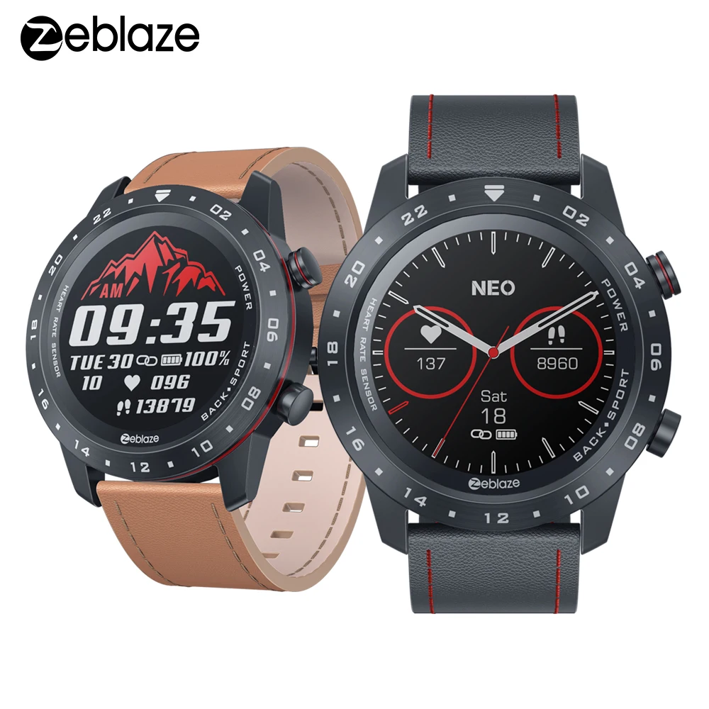 

2020 New Zeblaze NEO 2 Smartwatch IP67 Waterproof Long Battery Life Health Fitness Color Display Bluetooth 5.0 For Android/IOS