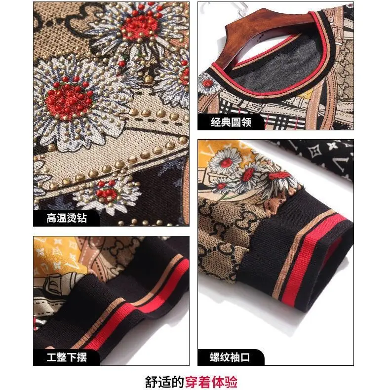 

Covering Belly All-match Mother's Bottoming Shirt Spring New Long-sleeved T-shirt Women's Plus Size Blouse, Loose and Thin,