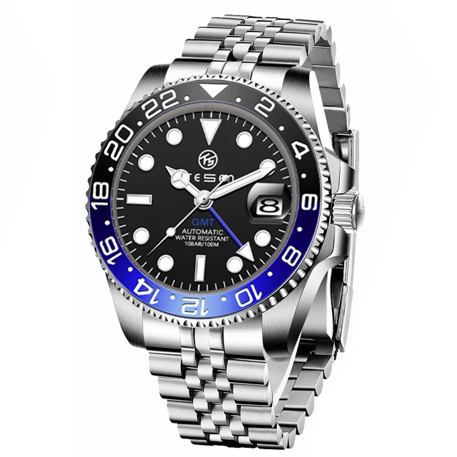 Мужские часы в деловом стиле TESEN автоматические механические водонепроницаемые