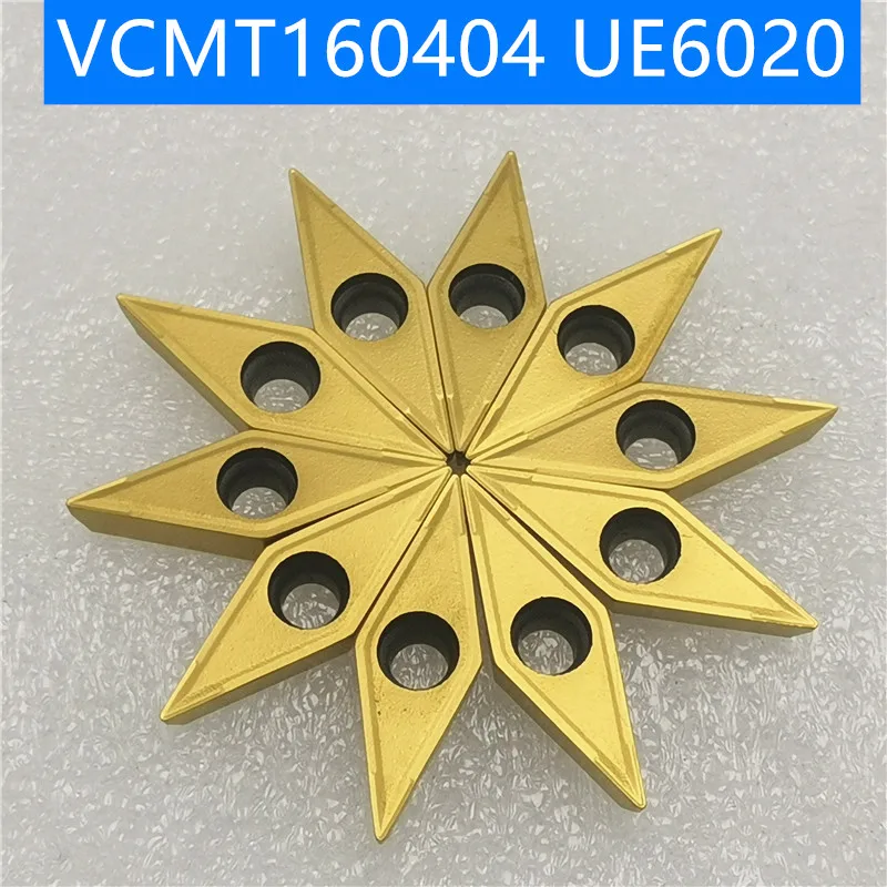 10 шт. VCMT160404 VCMT160408 MA UE6020 VP15TF внешние токарные инструменты карбидная вставка токарный станок резак инструмент токарная пластина