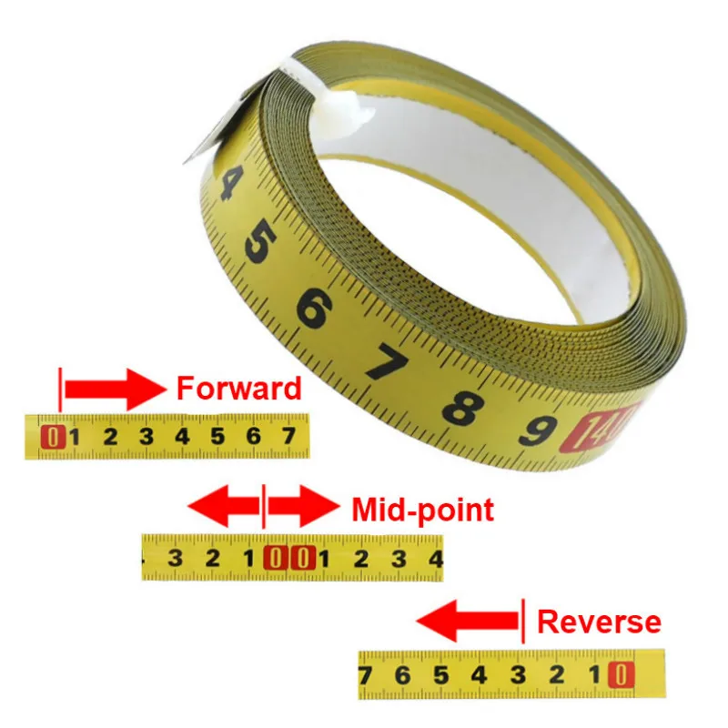 Метрическая стальная лента для измерения под углом 0 5 дюйма самоклеящаяся