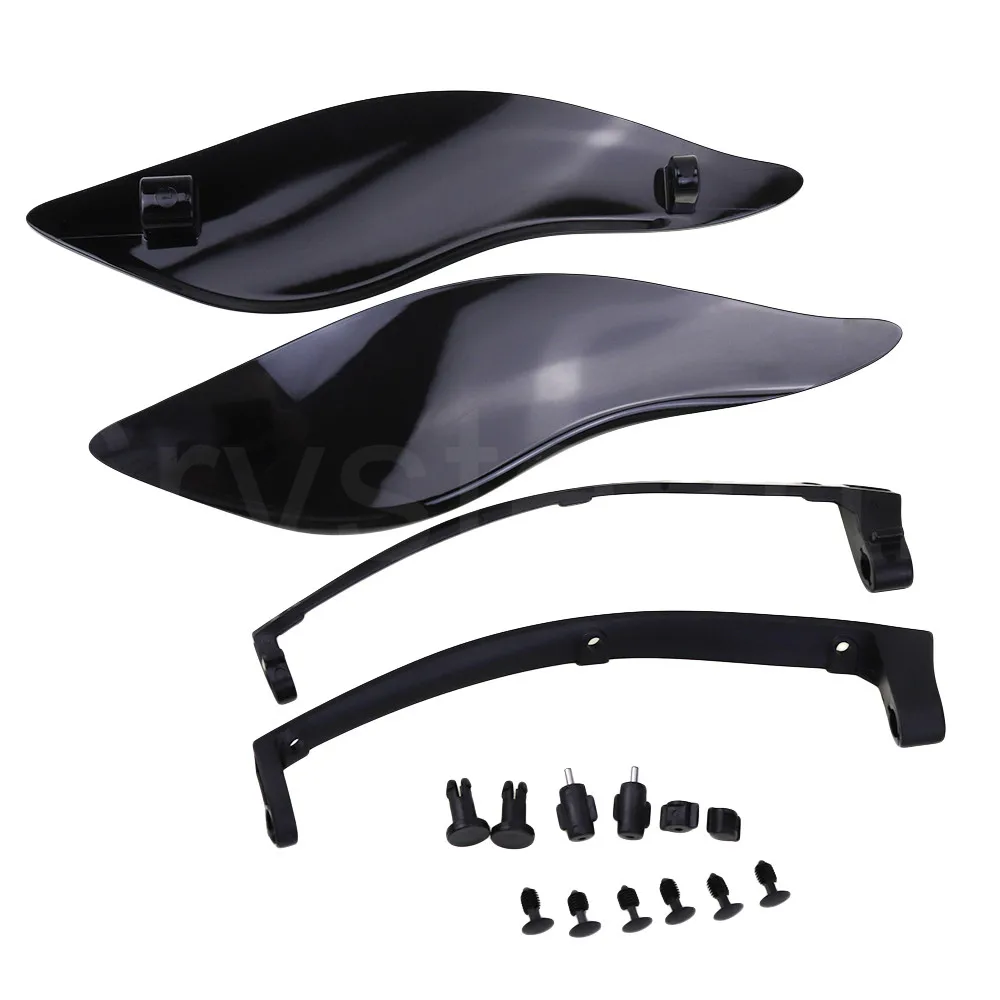 

Motorcycle ABS Adjustable Batwing Fairing Side Wing Air Deflector For Harley Touring Electra Street Glide FLHT FLHX 2014-2017
