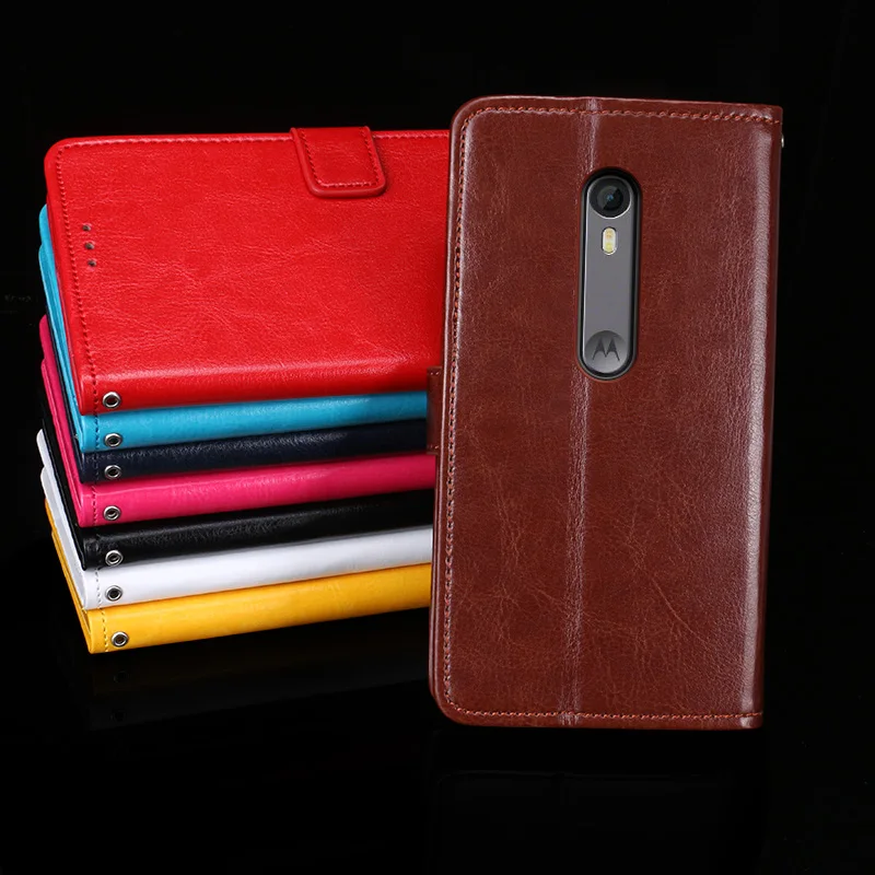 

Чехол-книжка для Motorola Moto G3, кожаный, с подставкой, 5,0 дюйма