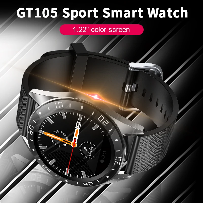 Letike GT105 Смарт-часы мужские водонепроницаемые мониторинг здоровья и Мульти спортивный режим и спящий трекер Wrisatband фитнес-трекер
