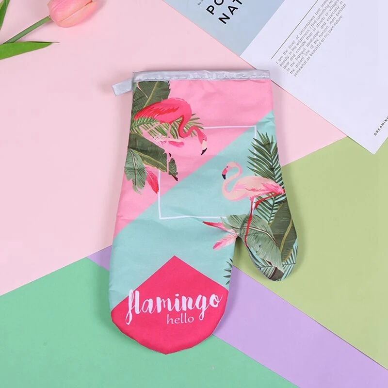 Симпатичные хлопковые ватные варежки для приготовления пищи микроволновки