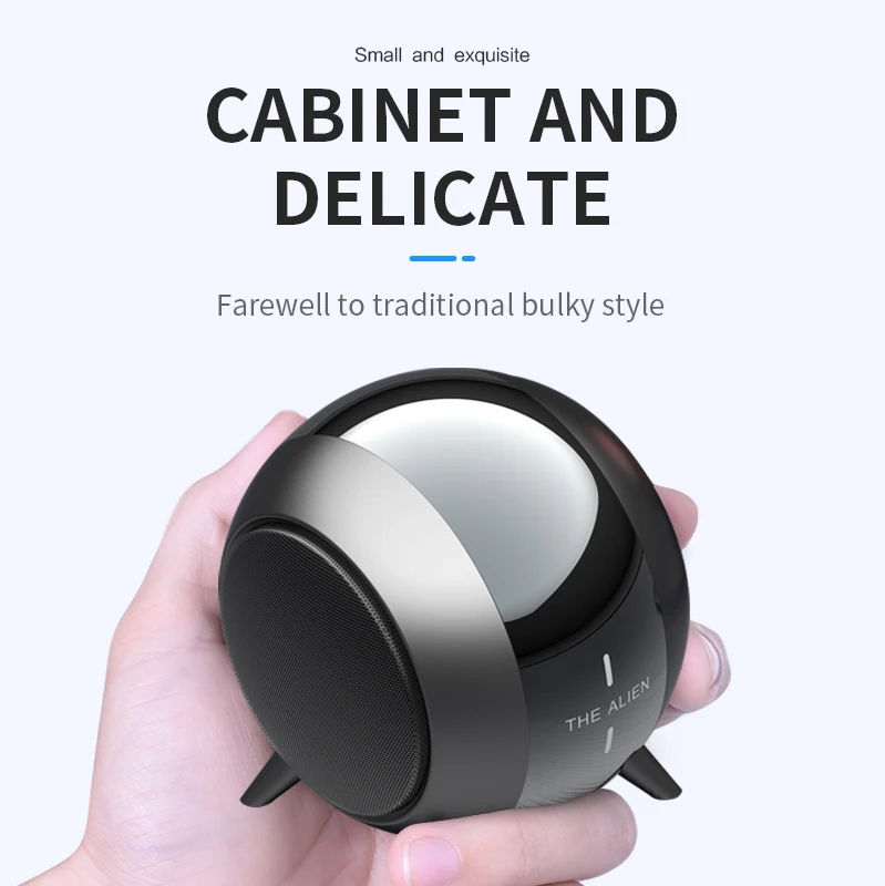 

2021New Creativity Mini Bluetooth Speaker Portable True Wireless Powerful Bass Computer Speaker Play-Time Clear Stereo Sound MP3