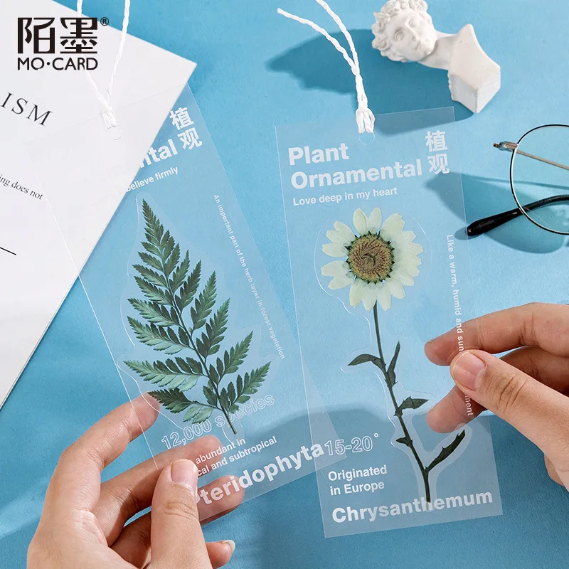 

1set/1 lot Plant observation room PET bookmarks bookmarks for books/Share/book markers/tab for books/stationery