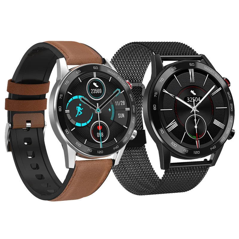 New SmartWatch IP68 Waterproof Bluetooth Call ECG PPG Android Monitor Sleep Heat Rate 1.3inch 360x360 Tracker Fitness Smartwatch