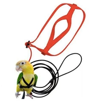 anti bite flying training rope parrot bird harness kits ultralight harness leashes soft portable pet playthings