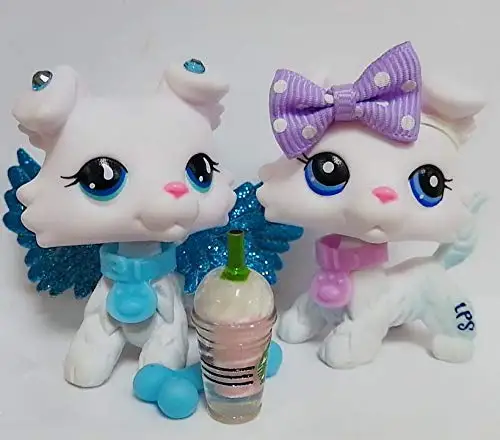 Pet Shop на заказ OOAK Collie белая слеза капли глаза и фиолетовые Собака Щенок с