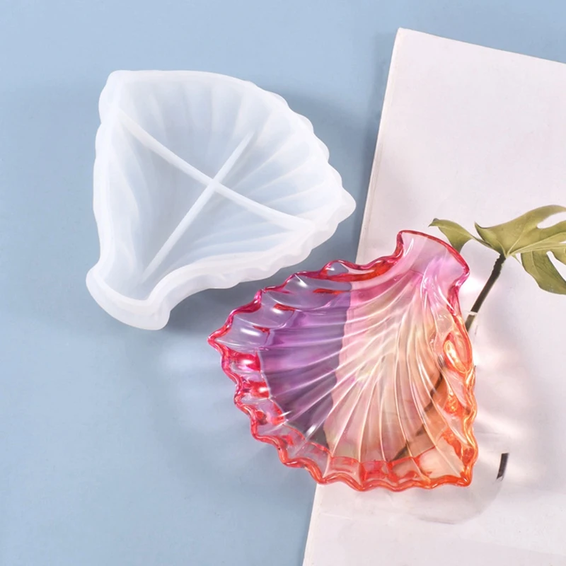

Diy Crystal Epoxy Mold Leaf Starfish Dish Fruit Accessories Storage Box Silicone