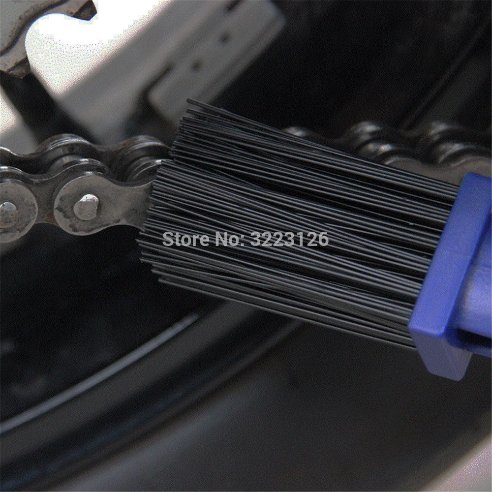 Красная щетка для чистки велосипедной цепи мотоцикла шестерни гранжа двойная