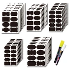 84 шт., банки с ручкой, кухонные аксессуары, контейнер для пищевых бутылок, черная доска на банки, кухонные гаджеты