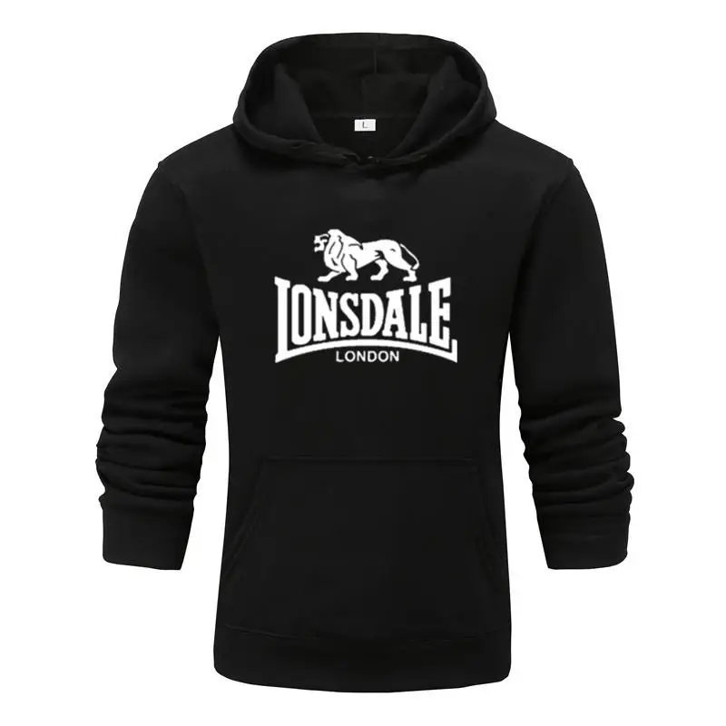 

2021 Lonsdale Autumn Winter Sweatshirts Fashion Mens Hoodies Warm Funny Pullovers Casual hip hop hoody New Men Tracksuit