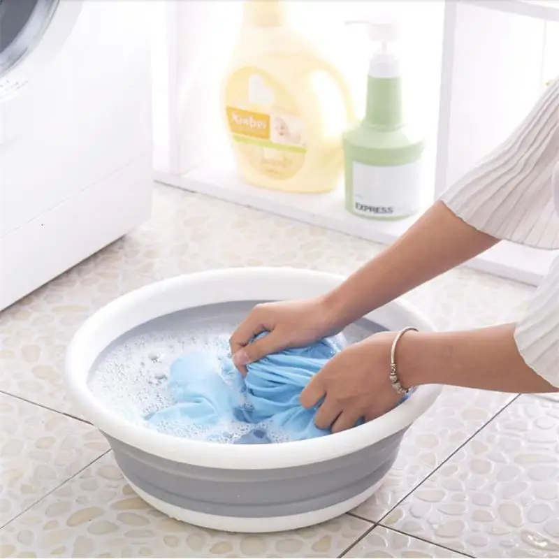 Портативный складной умывальник для дома пластиковая прачечная ванна мытья
