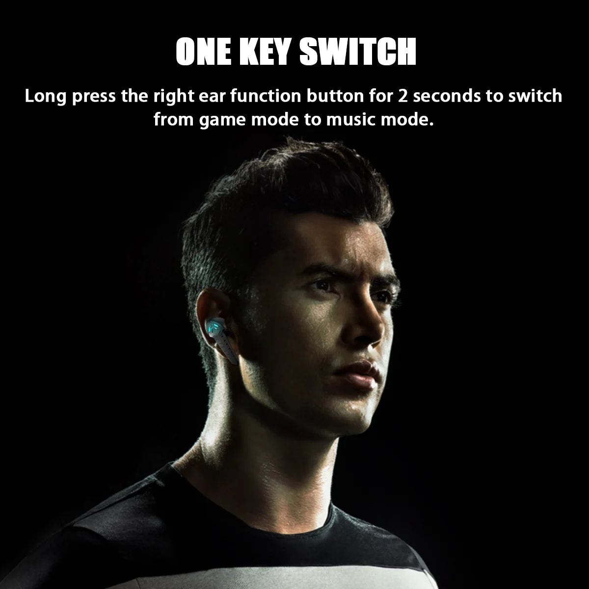 

Professional Gaming Headsets Low Latency TWS bluetooth Earphone with Mic Bass Audio Sound Positioning Wireless Headphone 3000mAh