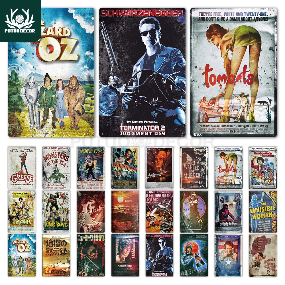 Классическая Металлическая вывеска из фильма металлическая винтажная жестяная