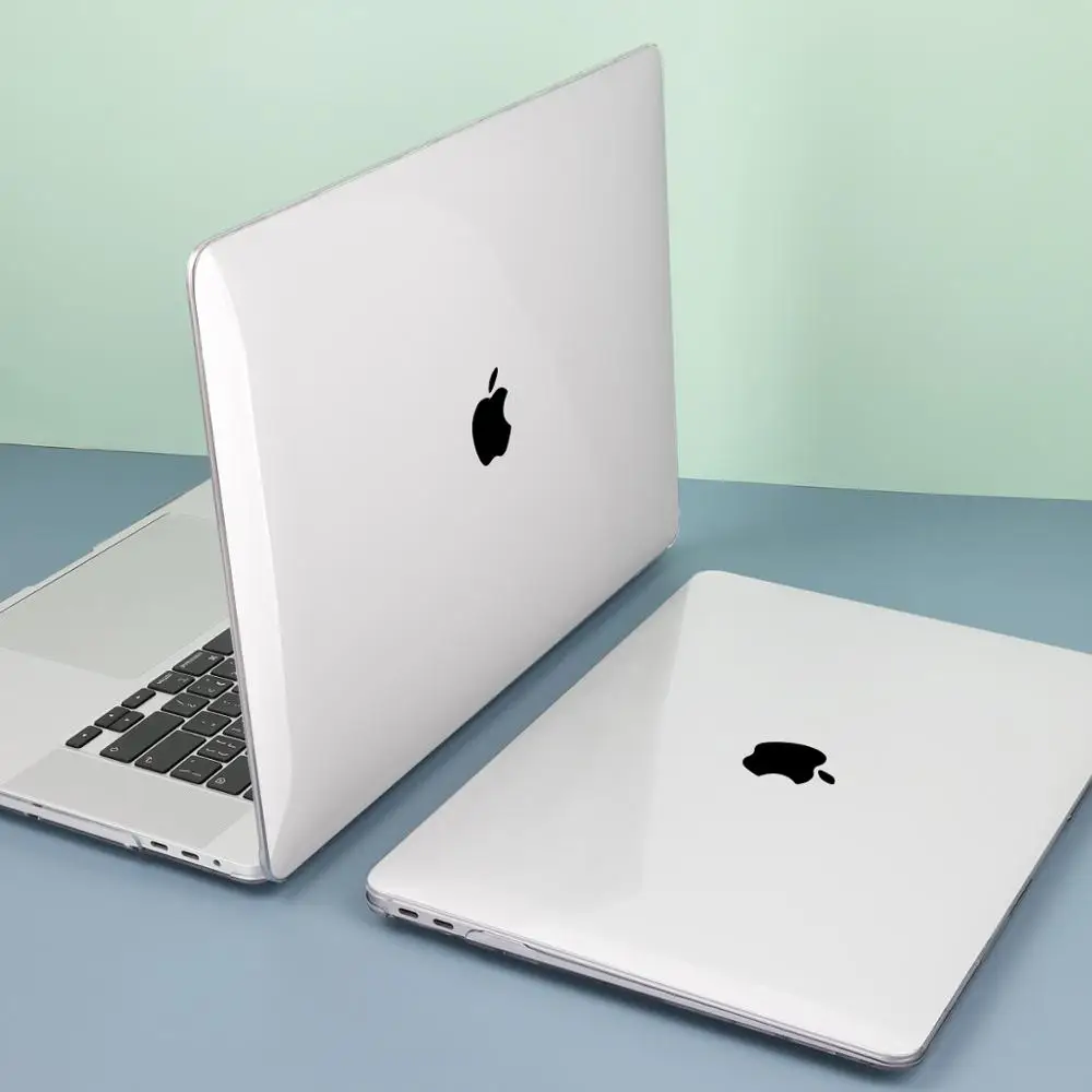 Кристальный прозрачный пластиковый твердый чехол для MacBook Air Pro Retina 12 13 14 15 16