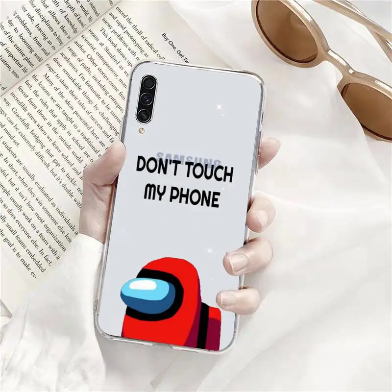 

hot game among us cute Phone Case Transparent for Samsung s9 s10 s20 Huawei honor P20 P30 P40 xiaomi note mi 8 9 pro lite plus