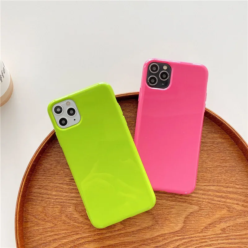 Роскошный глянцевый чехол-желе для Apple iPhone 11 Pro Max 7 8 Plus XR X XS MAX мягкий чехол с полным