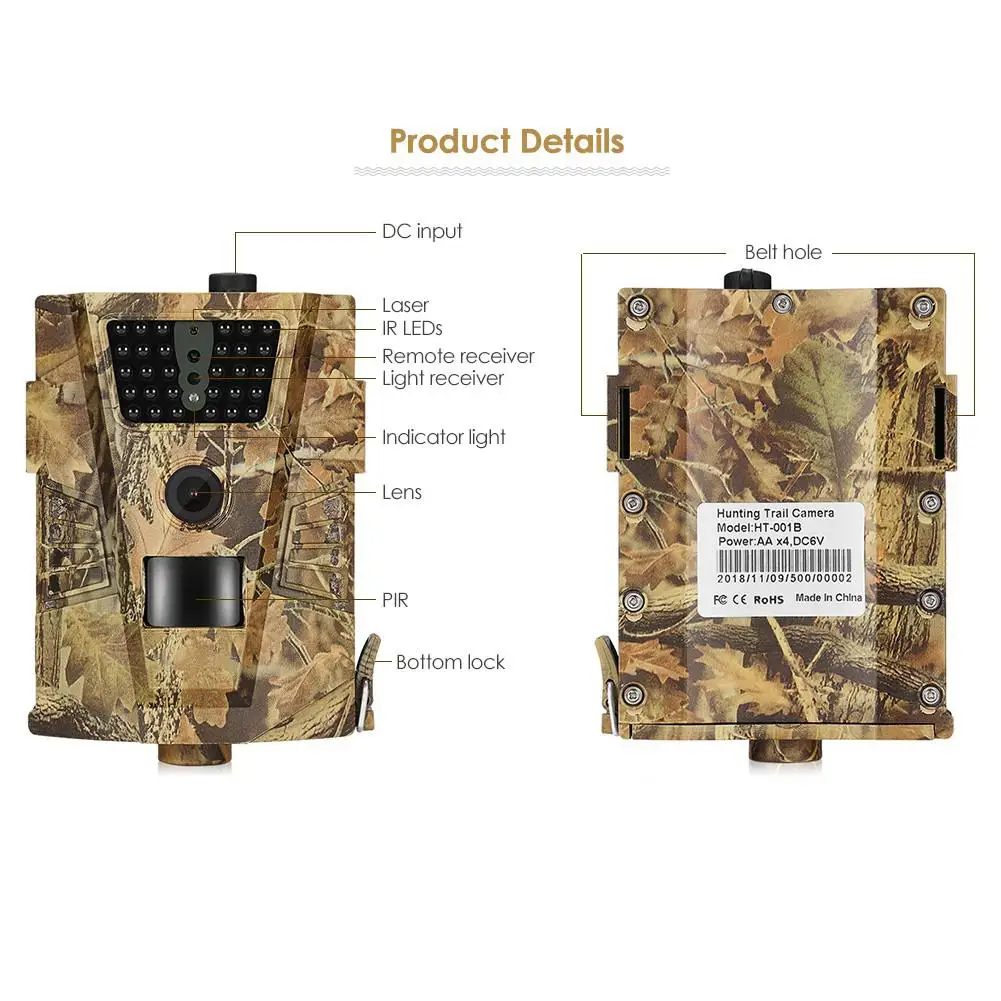 Камера для наблюдения за дикой природой 12 МП 1080P | Спорт и развлечения