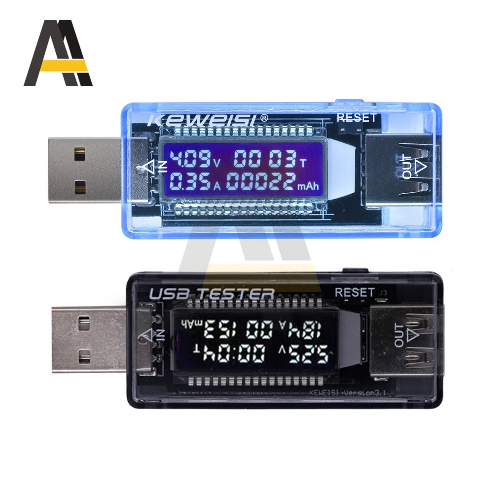 3 в 1USB вольтметр 3A Амперметр ток 4-20 тестер напряжения ЖК цифровой дисплей емкости
