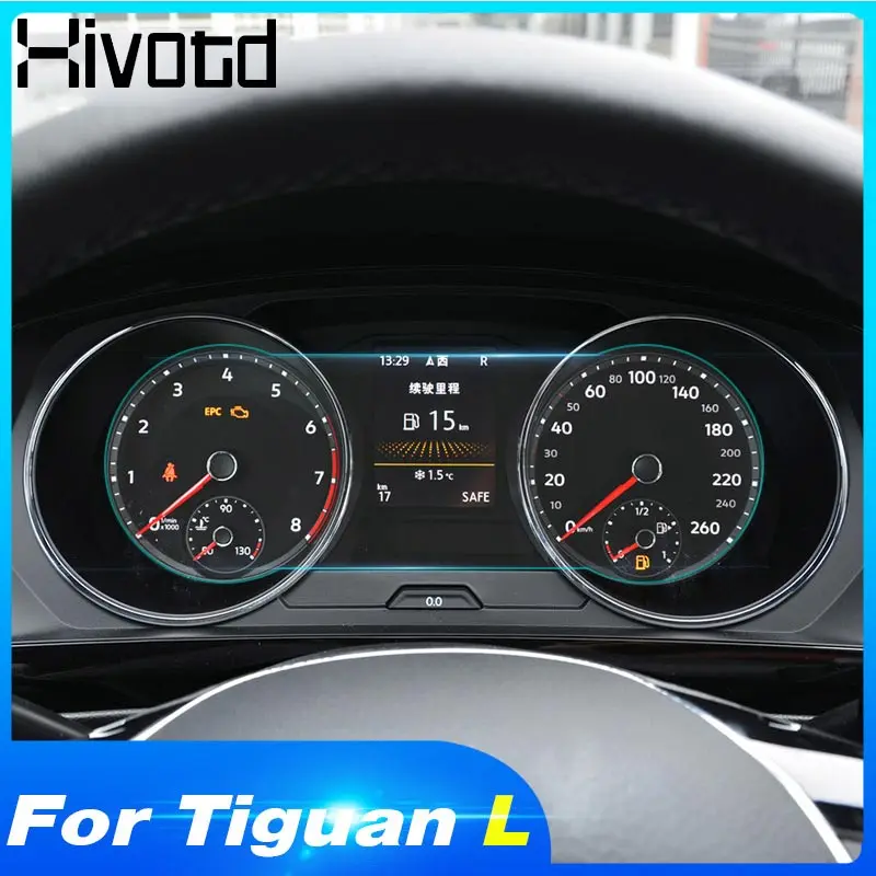 Hivotd для Volkswagen vw Tiguan L приборная панель, закаленное стекло, защита экрана, панель, защита экрана от царапин