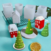 christmas tree cookie mould silicone mold fondant cake decorating tool gumpaste sugarcraft chocolate forms bakeware tools