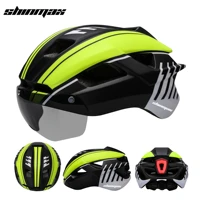 shinmax green belt led riding helmet road bike motorcycle helmet detachable safety helmet riding equipment casco de bicicleta 33