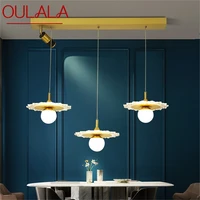 oulala creative lights pendant contemporary led gold lamps with spotlight fixtures for home dining room