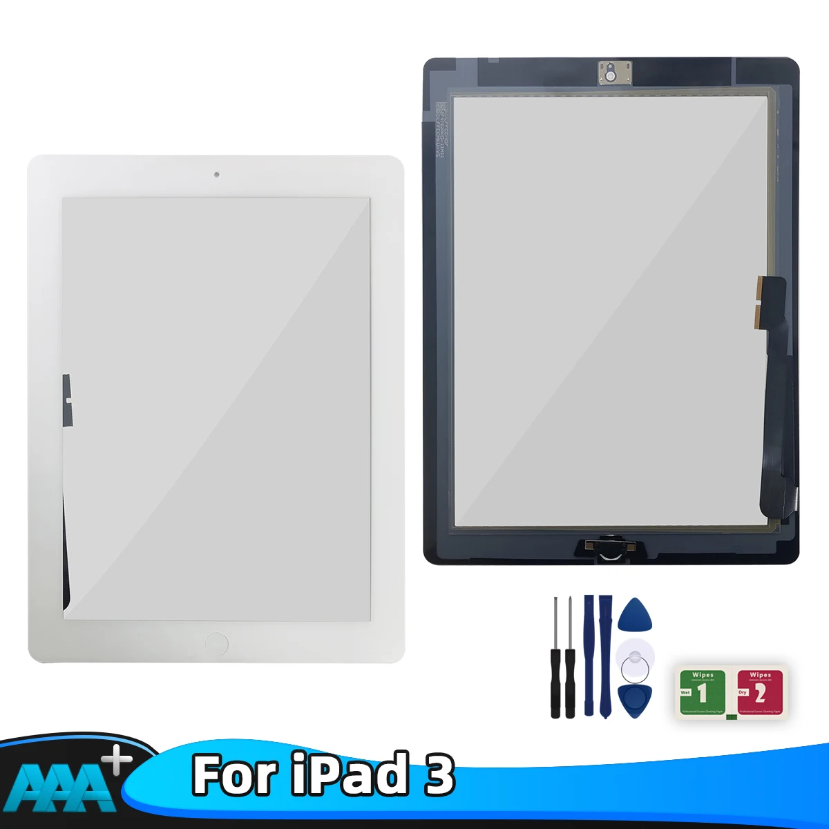 Для iPad 3 A1430 A1416 A1403 сенсорный экран ЖК дигитайзер Передняя стеклянная панель