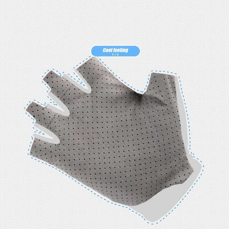 

Cycling Half-Finger Gloves Male Fitness Outdoor Sports Sunscreen Non-Slip Breathable Thin Fingerless Half-Cut Ladies Gloves