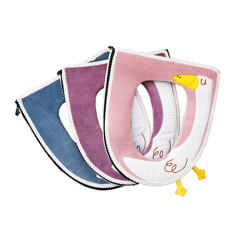 new hot sale comfortable cartoon bathroom toilet seat cover winter toilet cover household closestool mat seat case lid cover free global shipping