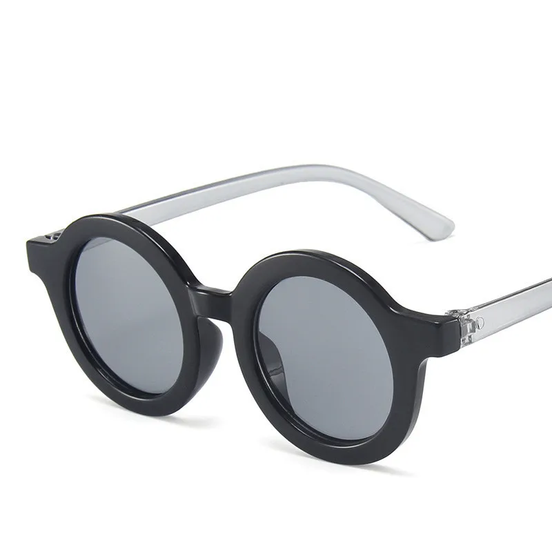 Gafas de sol peque&ntilde;as de montura redonda para ni&ntilde;os, lentes de sol Retro de Color, protecci&oacute;n UV, gafas de sol port&aacute;tiles para exteriores para ni&ntilde;os de moda-5