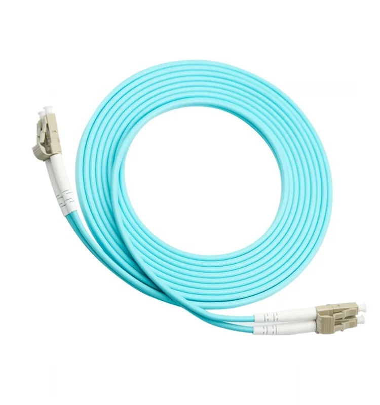 Tanie FASO 10 Sztuk/paczka OM3 LC/UPC Wielomodowy światłowód łatka Optyczna Zworka Duplex 3.0mm Optyczny Kabel Krosowy