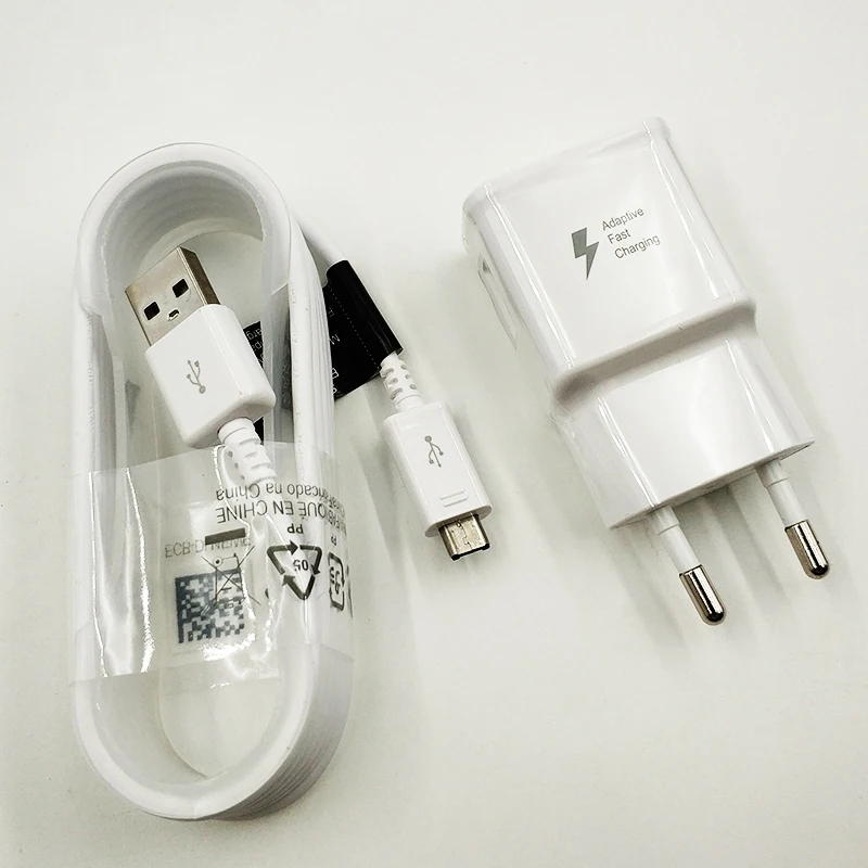 Зарядное устройство Samsung адаптер для быстрой зарядки 9 В 1 67 А кабель Micro USB 150 см Galaxy