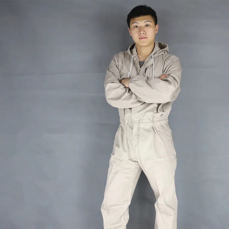 

Комбинезон мужской, с капюшоном, для работы, размера плюс