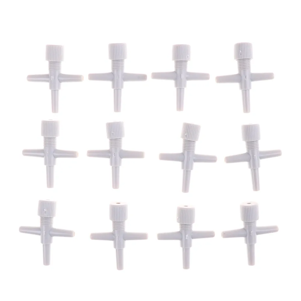 3 шт. кислородный клапан насоса тройник регулятор аквариума Регулируемый