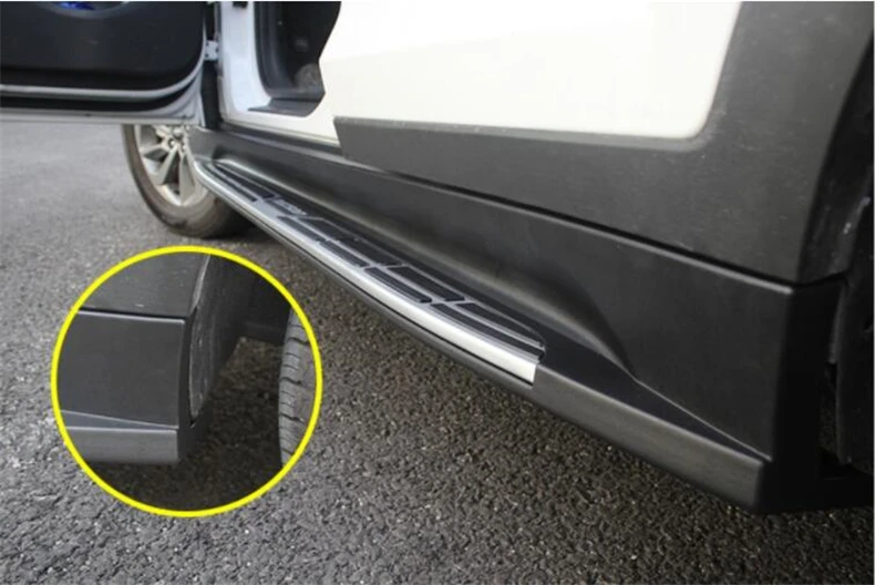 Для hyundai Tucson ходовые панели боковая ступенька бар педали Высокое Качество Cayenne стиль Nerf бар