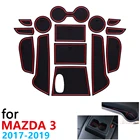 Противоскользящий резиновый коврик для подстаканника, дверной паз, коврик для Mazda 3 BN Axela Facelift Mazda3 MK3 2017 2018, аксессуары, коврик для телефона