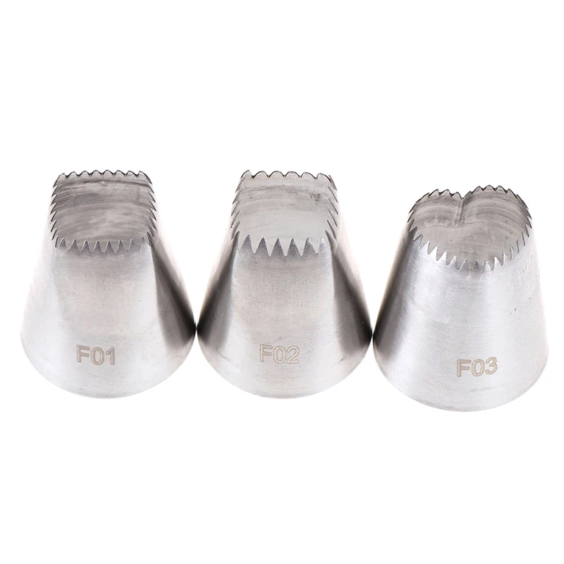 

3pcs/set Russian DIY Square Heart Icing Piping Nozzles Cream Cake Pastry Tips Tools
