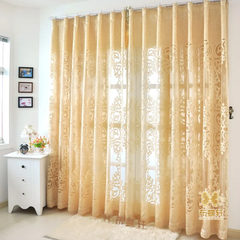 Новинка 2018 современный европейский стиль полый занавес ткань с цветами